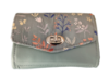 Bild på Ljusgrön plånbok med blommönstrat lock
